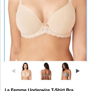 Wacoal La Femme Underwire T-Shirt Bra size 36  DDD
SAND COLOR. NWT